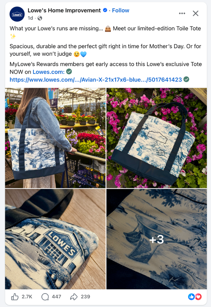 Example of social media engagement (1)
