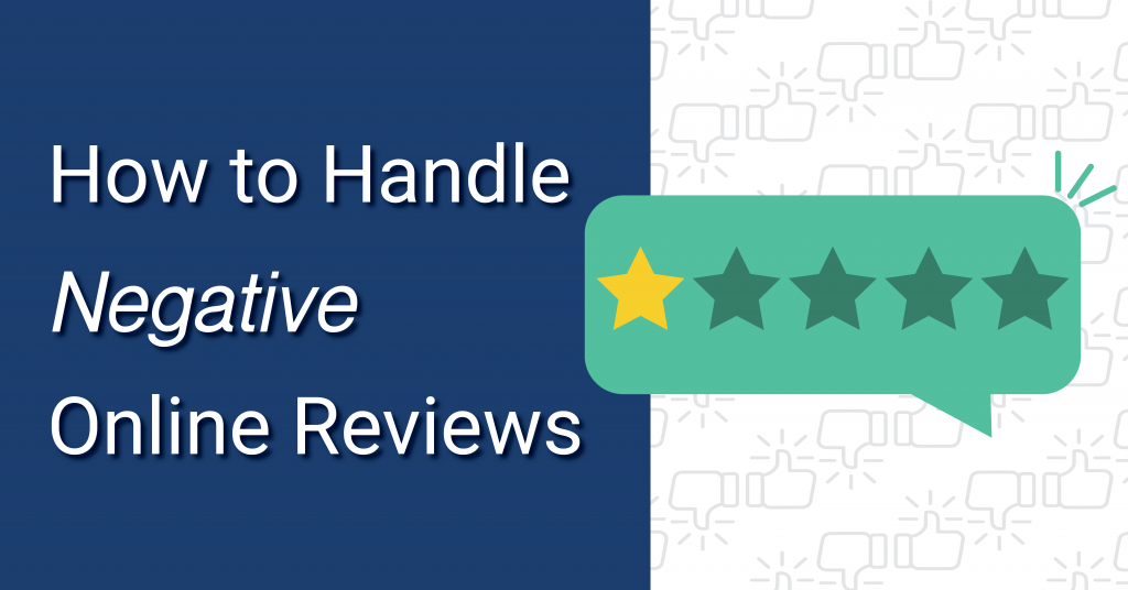 How to handle negative online reviews