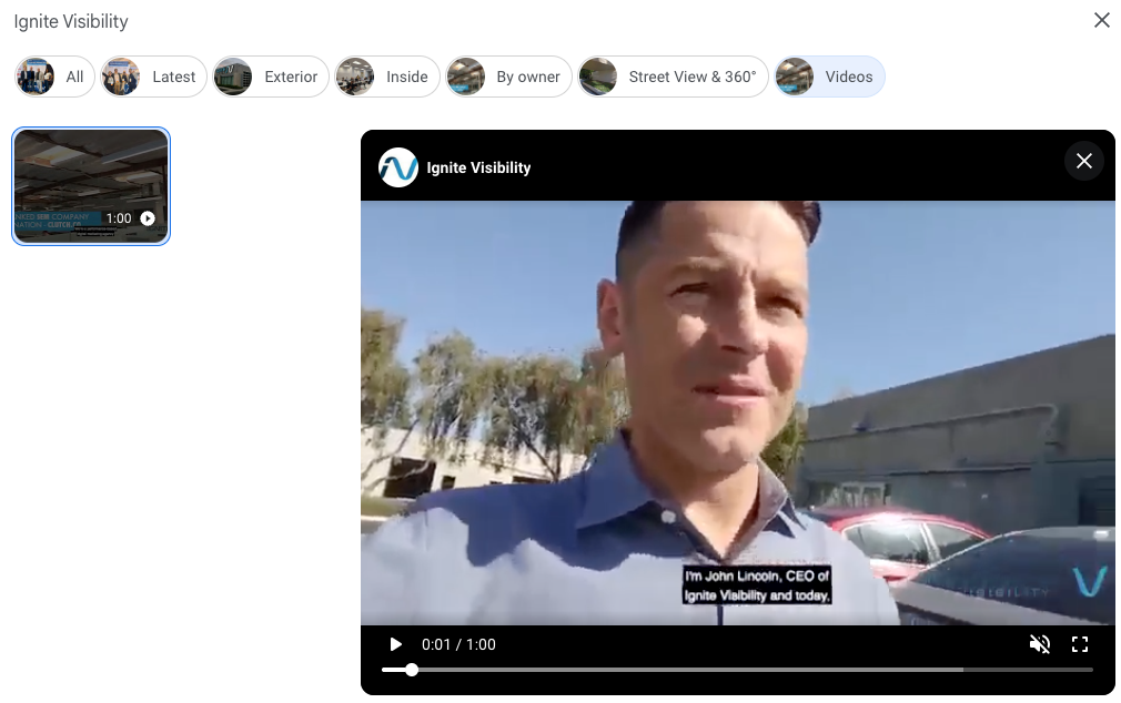 Videos and other media can help optimize GBPs.