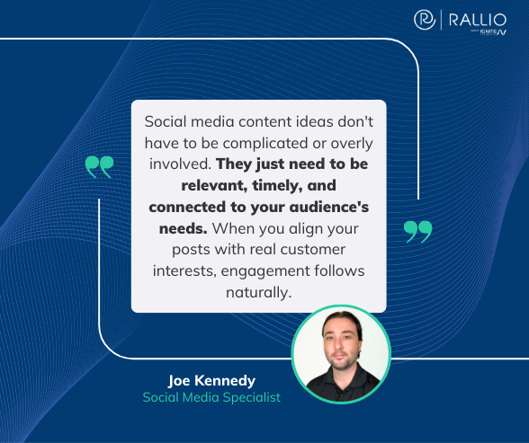 social media post ideas - expert quote